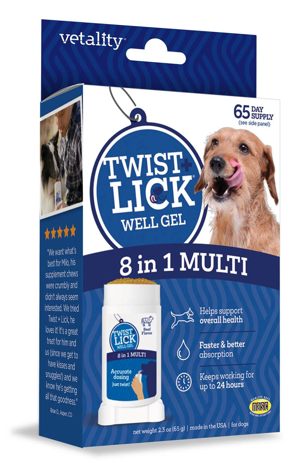 Twist & Lick 8 in 1 Supplement for Dogs