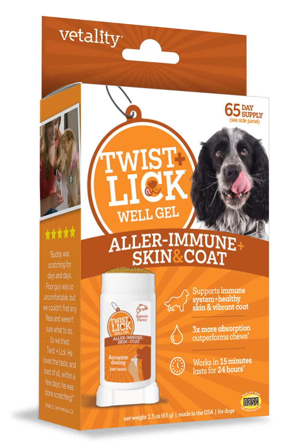 Twist & Lick Aller-Immune and Skin & Coat Supplement for Dogs - Image 1