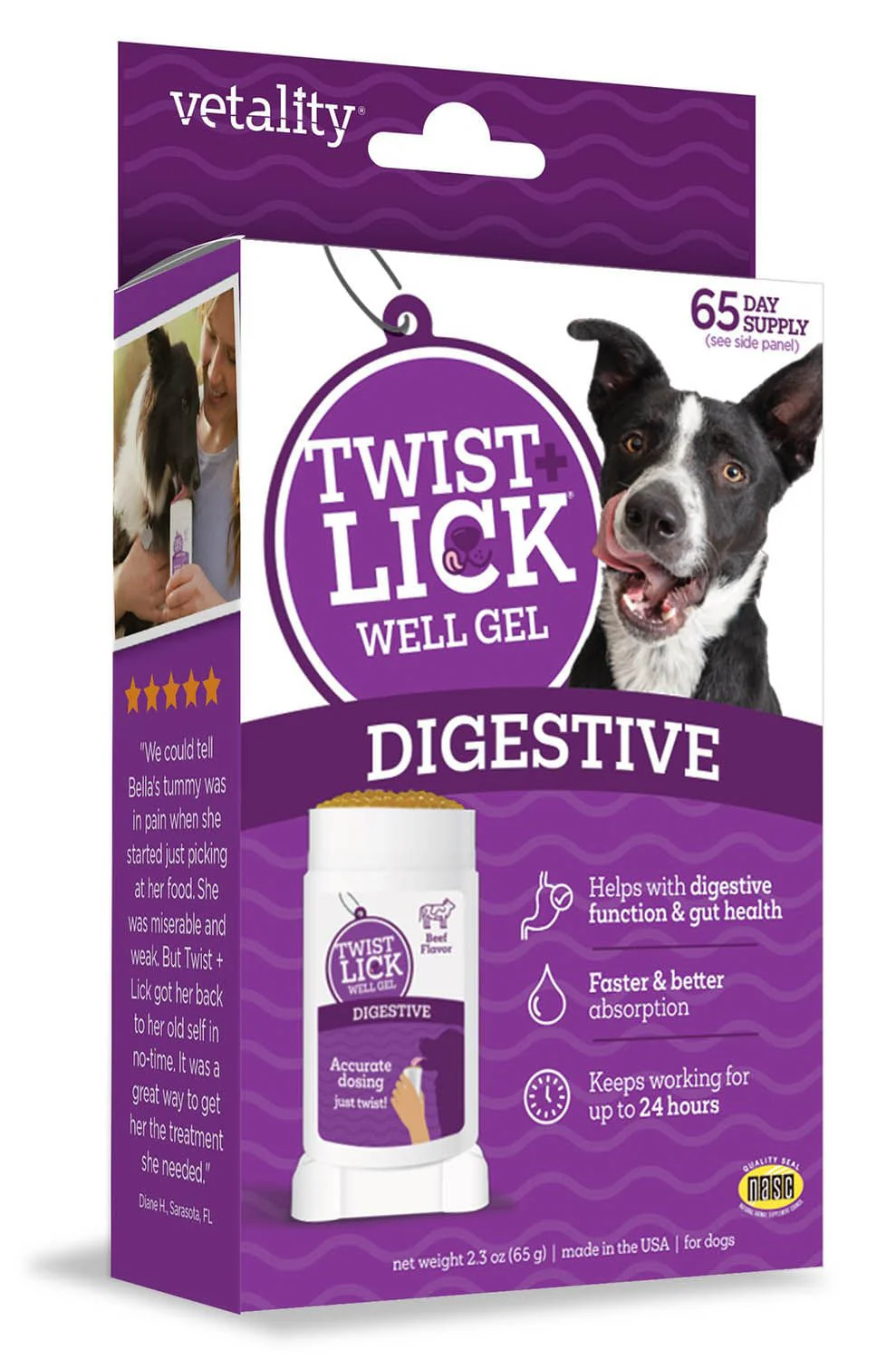 Twist & Lick Digestive Health Supplement for Dogs