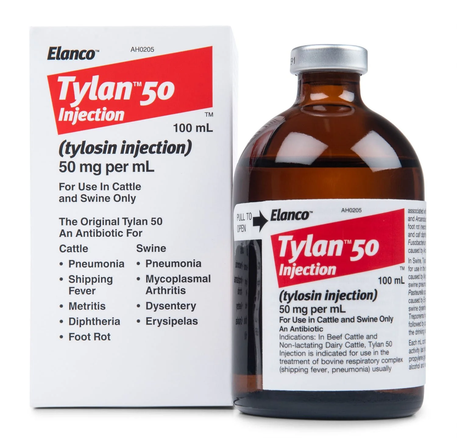 Rx Tylan 50 Injection, 100 mL - Image 2