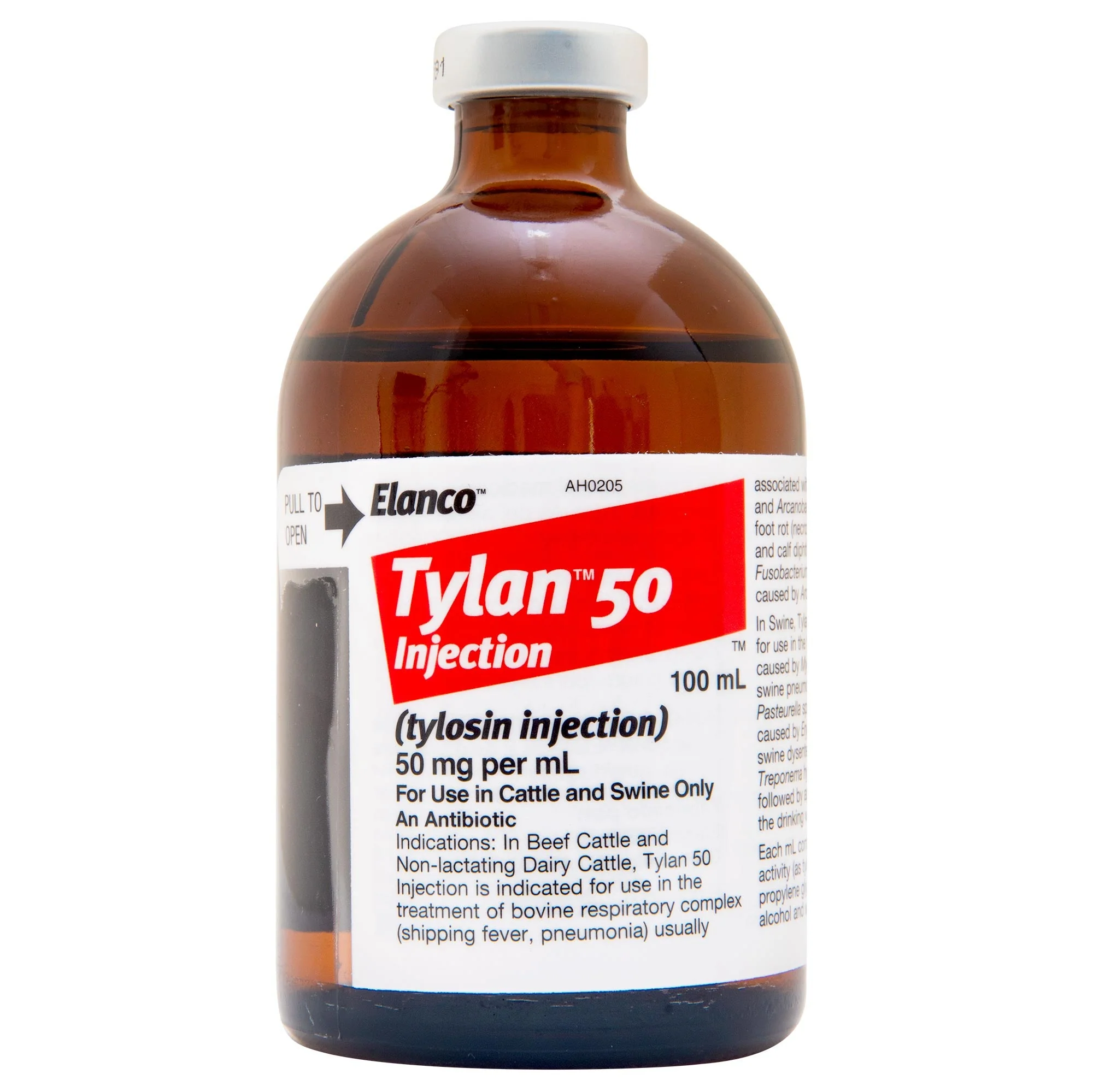Rx Tylan 50 Injection, 100 mL - Image 1