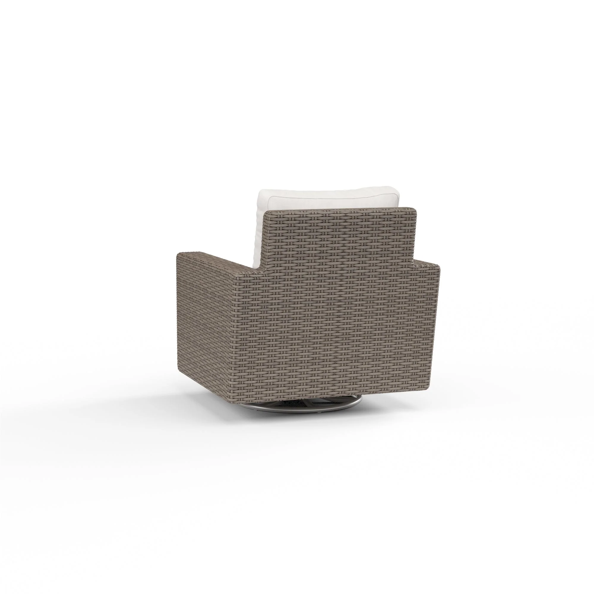 Coronado Swivel Rocker in Canvas Flax w/ Self Welt - Image 2