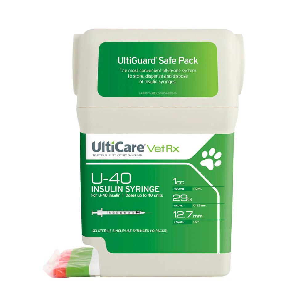 UltiCare U-40 Insulin Syringes with Sharps Container, 100 Count - Image 3