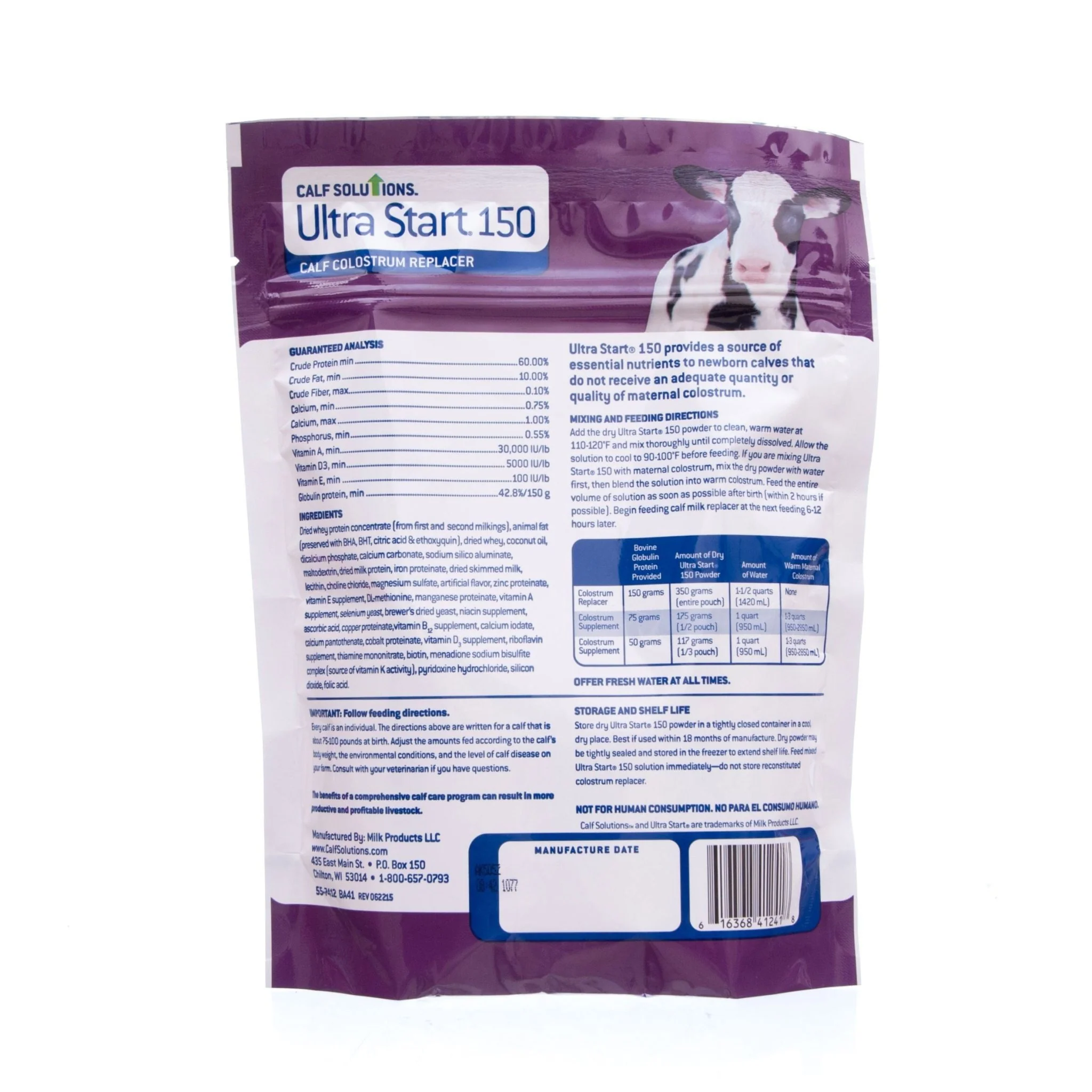 Ultra Start 150 Colostrum Replacer, 350 g - Image 2