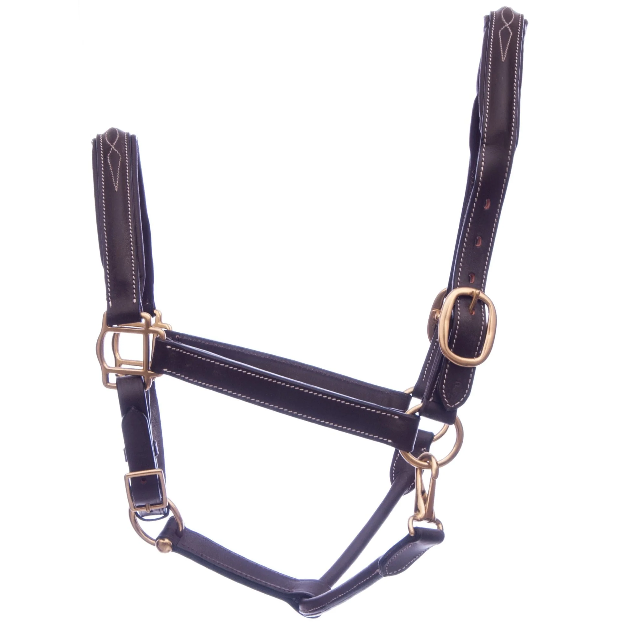 Jeffers Uniquely English Fancy Stitched Leather Horse Halter - Image 2