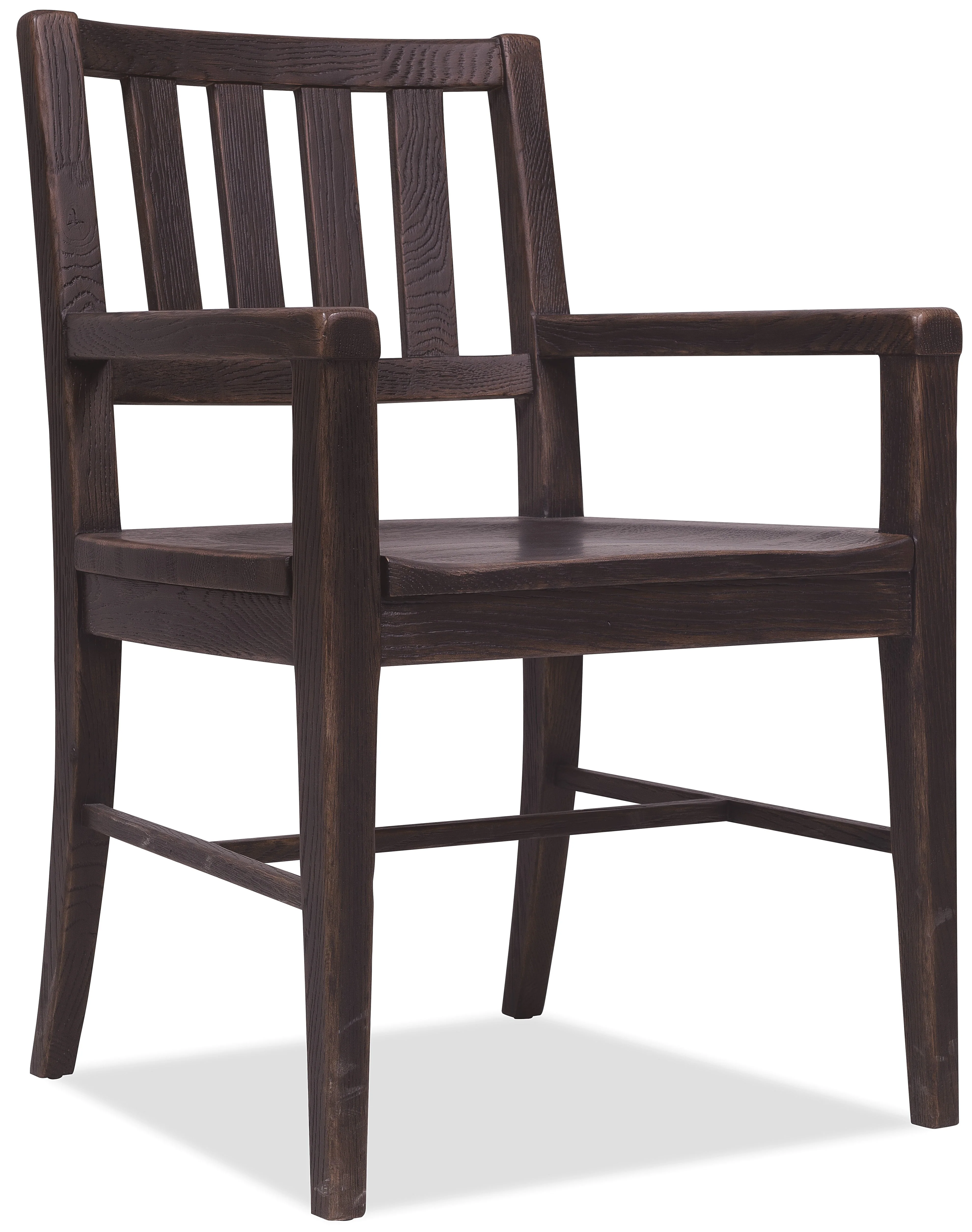 Driftwood Splatback Arm Chair | Burnt Timber - Image 1