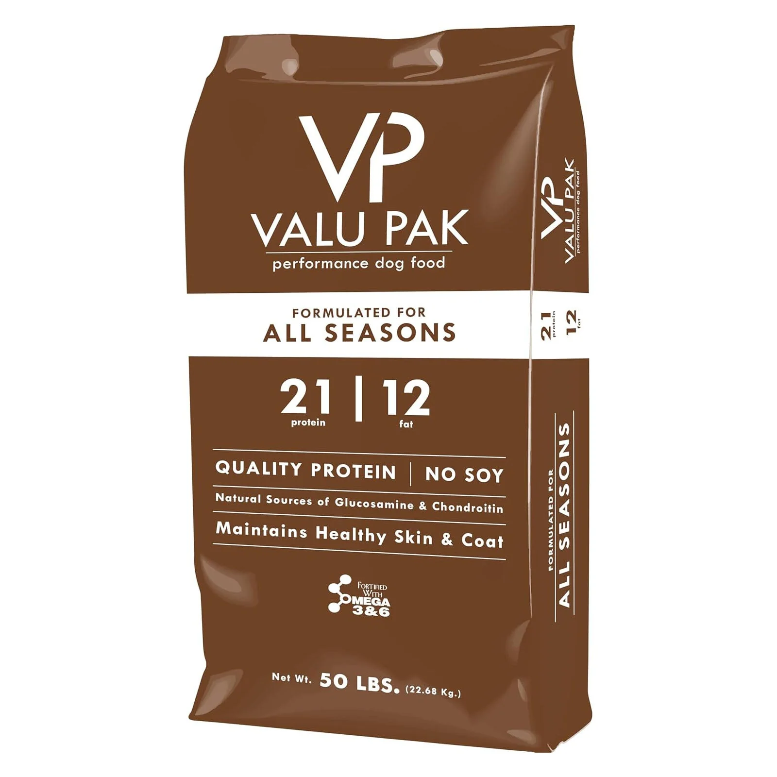 Valu-Pak Free 21-12 Dry Dog Food, 50 lb Brown Bag – High Protein 21%, 12% Fat, Joint & Coat Support for Adult Dogs and Puppies - Image 2