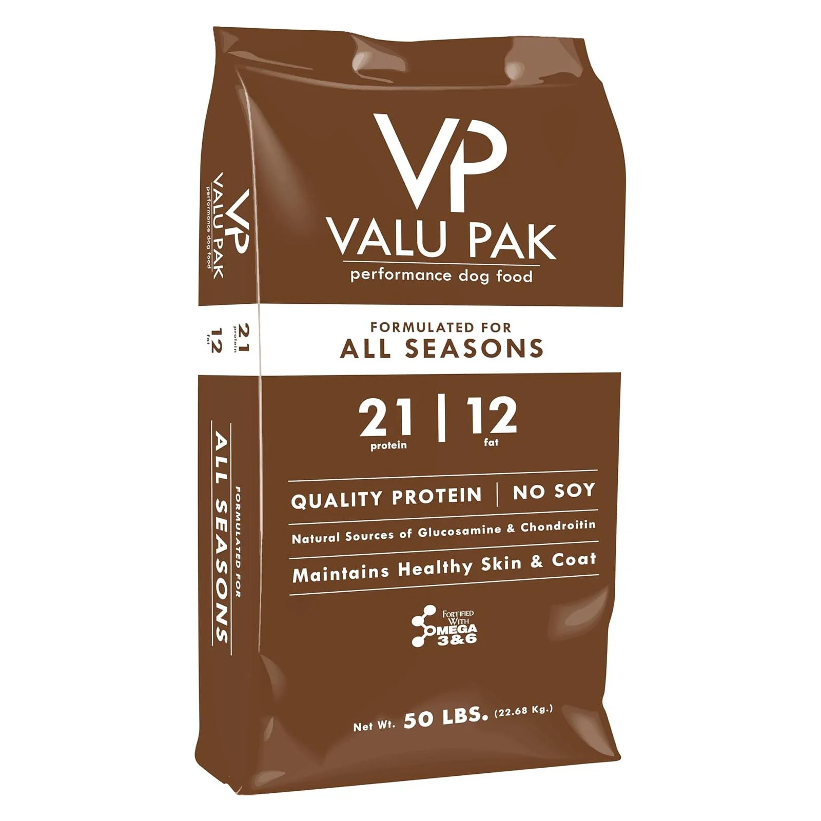 Valu-Pak Free 21-12 Dry Dog Food, 50 lb Brown Bag – High Protein 21%, 12% Fat, Joint & Coat Support for Adult Dogs and Puppies - Image 3