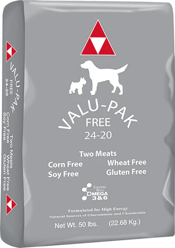 Valu-Pak Free 24-20 Performance Gluten Free Dry Dog Food for High Energy (Silver Bag), 50 lb - Image 1