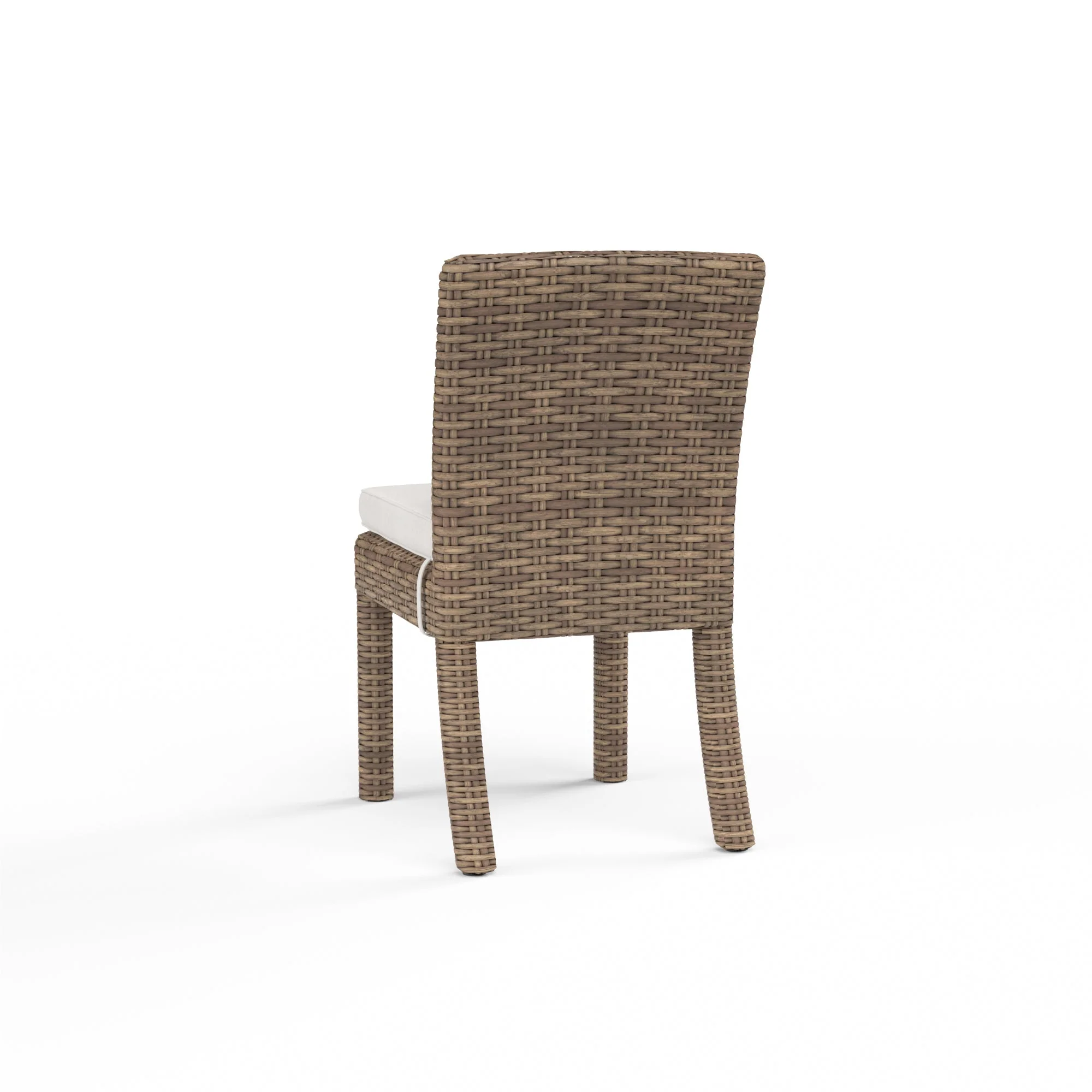 Havana Armless Dining Chair in Canvas Flax w/ Self Welt - Image 2