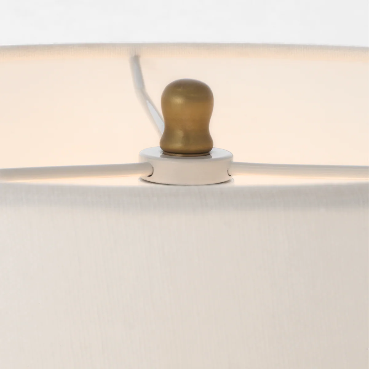 Bryant 52" Adjustable Cordless Floor Lamp | Hand-Rubbed Antique Brass | Linen Shade - Image 3