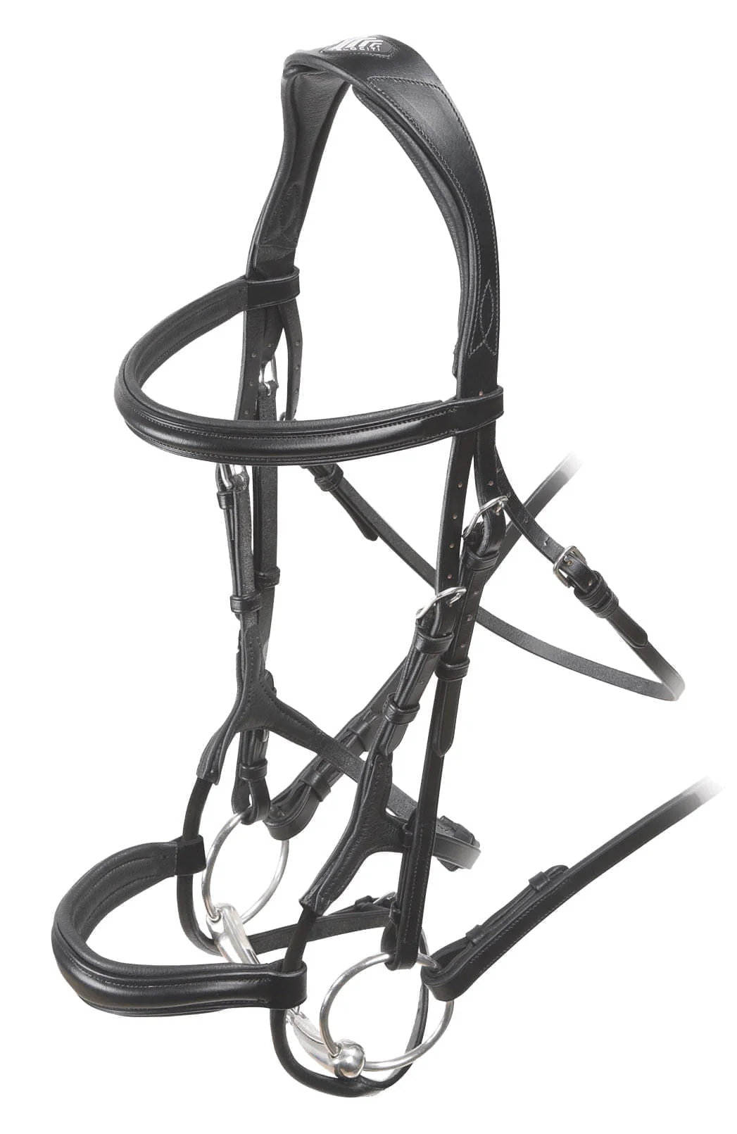 Velociti Rolled Padded Cavesson Bridle - Image 1
