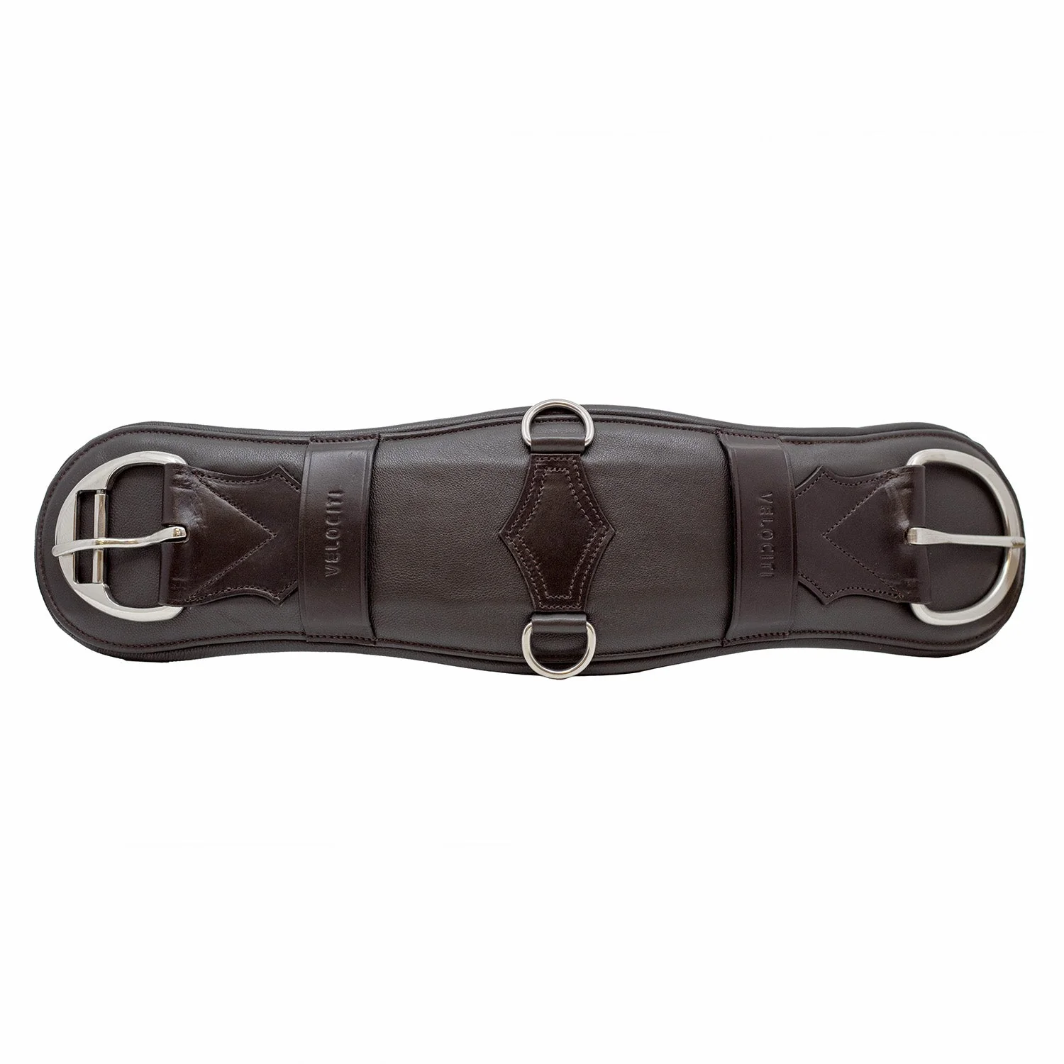 Velociti Western Leather Cinch with Memory Foam – Anatomical Horse Cinch - Image 1