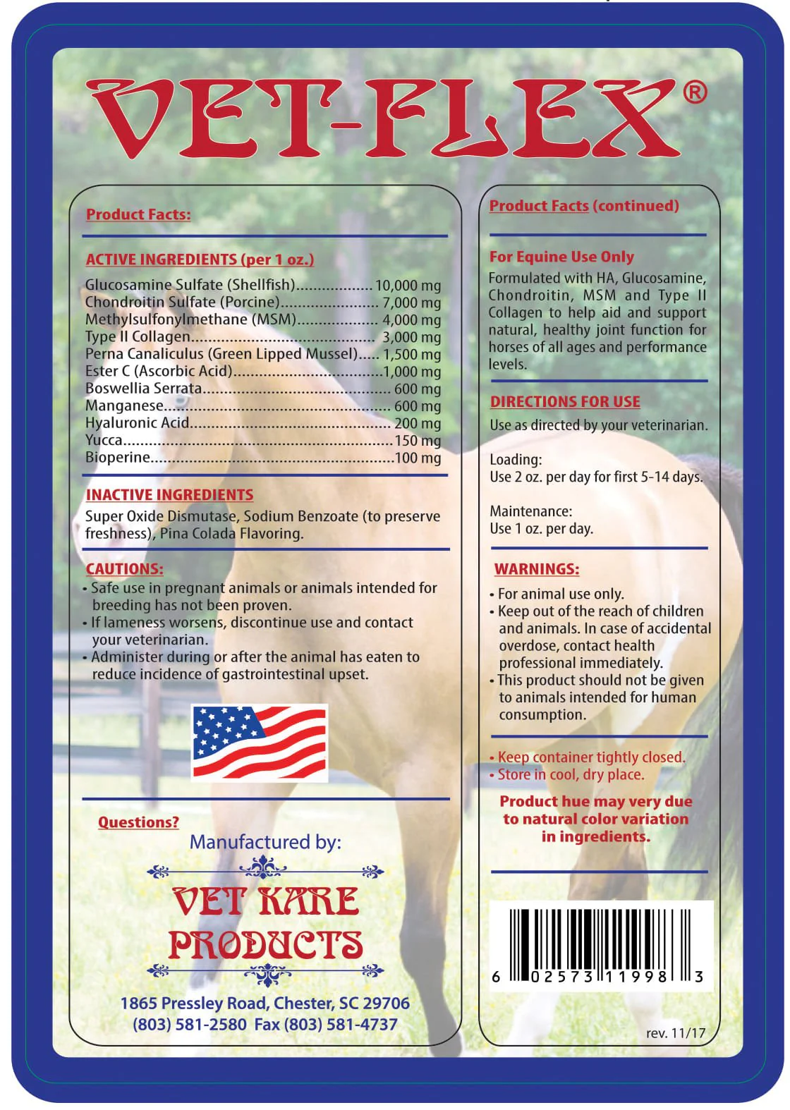 Vet-Flex Liquid Joint Supplement for Horses - Image 2