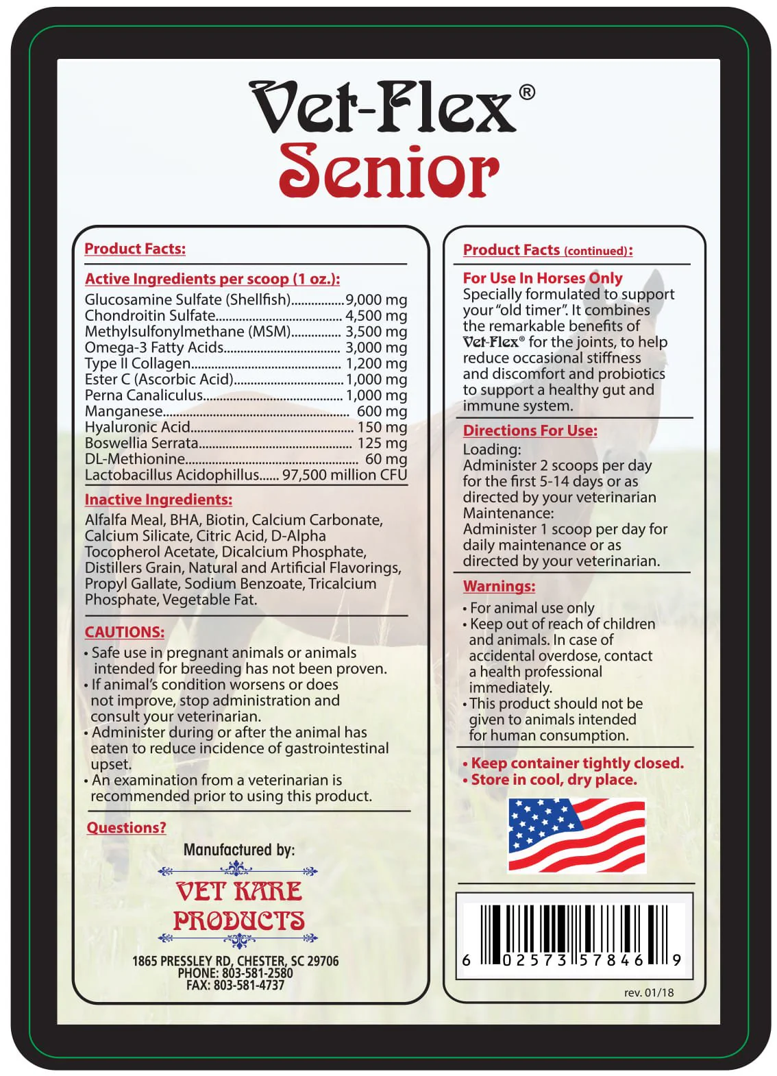 Vet-Flex Senior Supplement Powder for Horses - Image 2