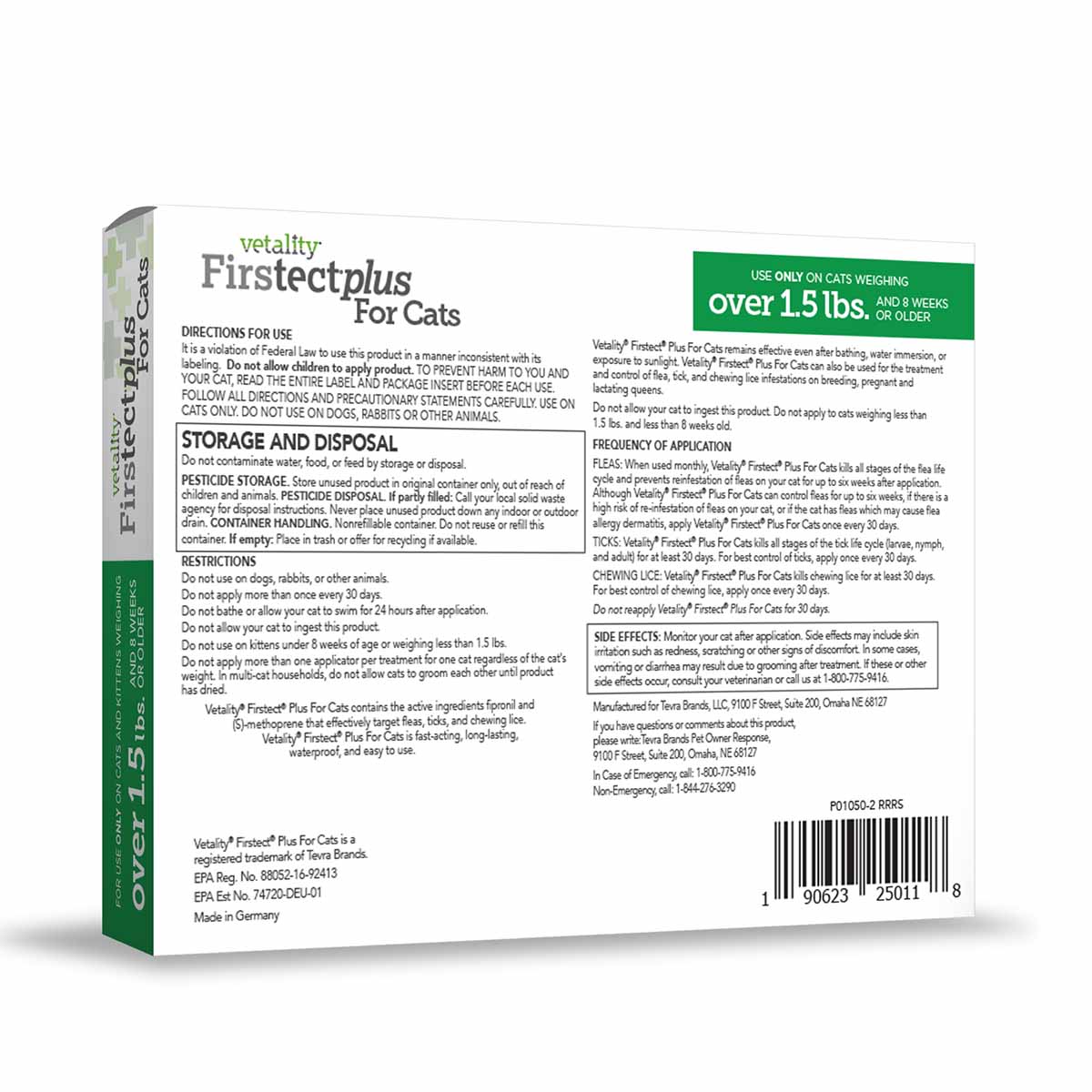 Vetality Firstect Plus for Cats, 3-pack - Image 2