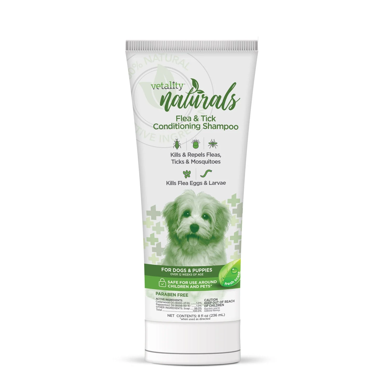 Vetality Naturals Flea & Tick Conditioning Shampoo for Dogs & Puppies - Image 1
