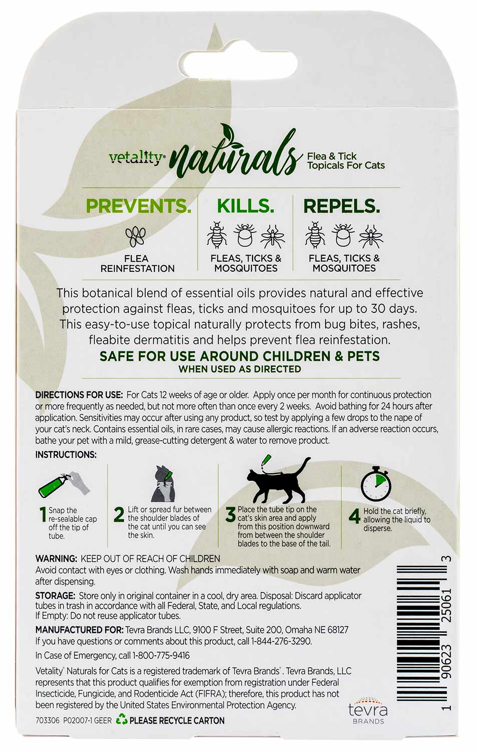 Vetality Naturals Flea & Tick Topicals for Cats - Image 2