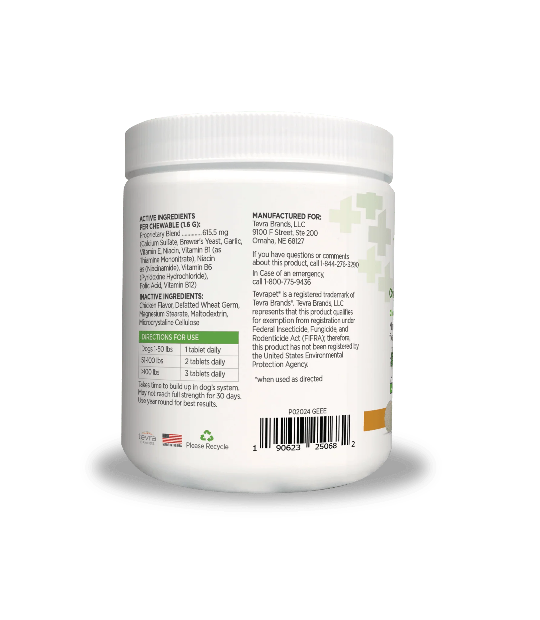 Vetality Naturals Oral Flea & Tick Chews for Dogs, 120 ct - Image 2