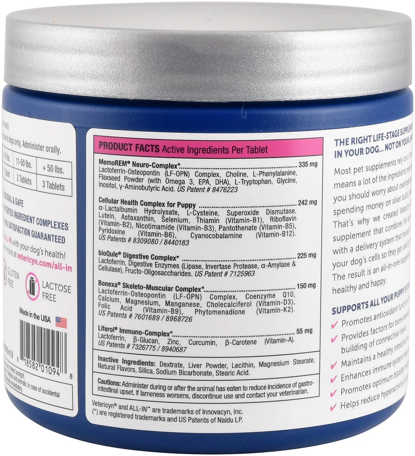 Vetericyn ALL-IN Puppy Formula, 90 Chewable Tablets - Image 3