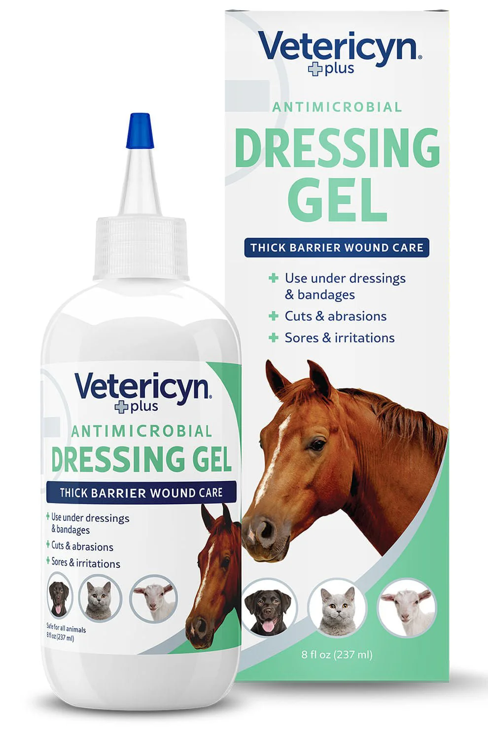 Vetericyn Plus Antimicrobial Dressing Gel, 8 oz - Image 1