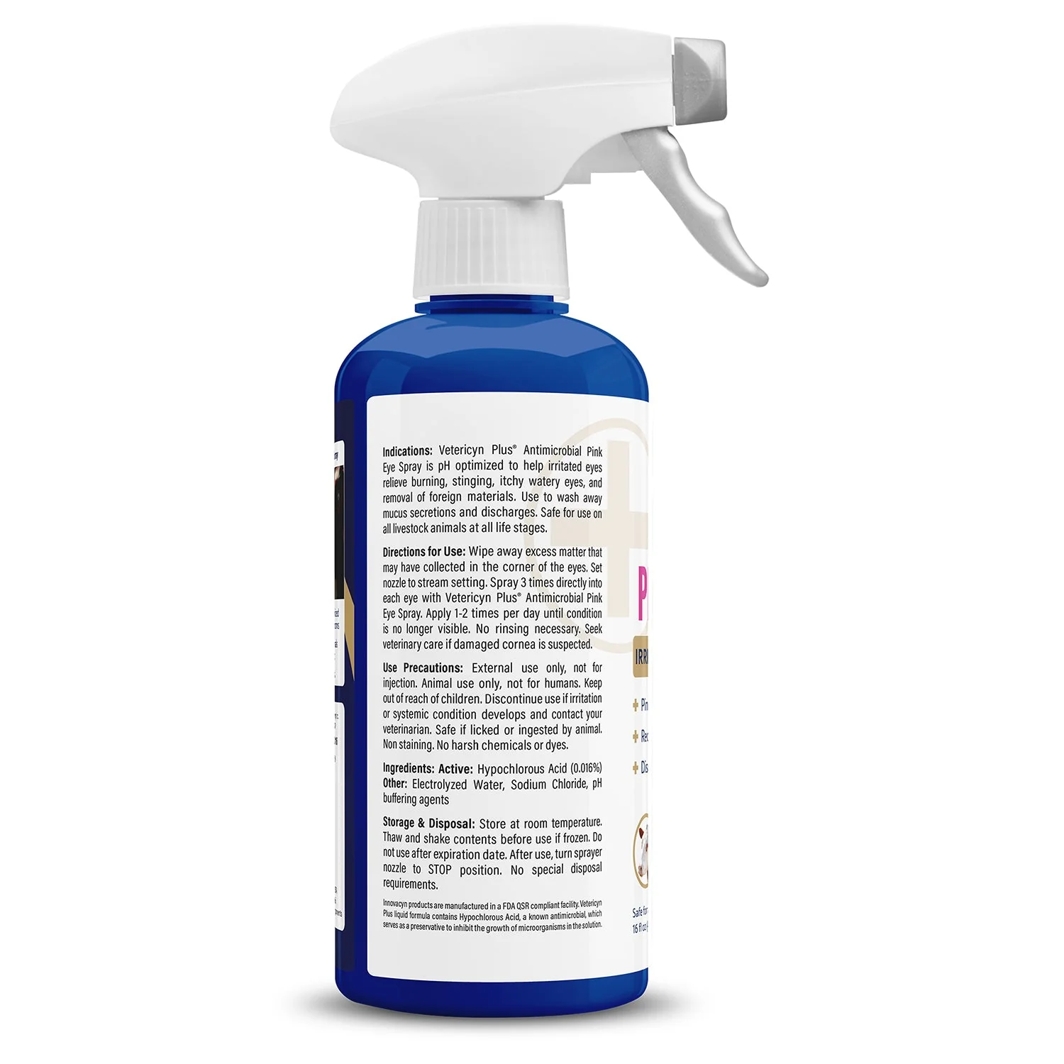 Vetericyn Plus Antimicrobial Pinkeye Spray, 16 oz - Image 2