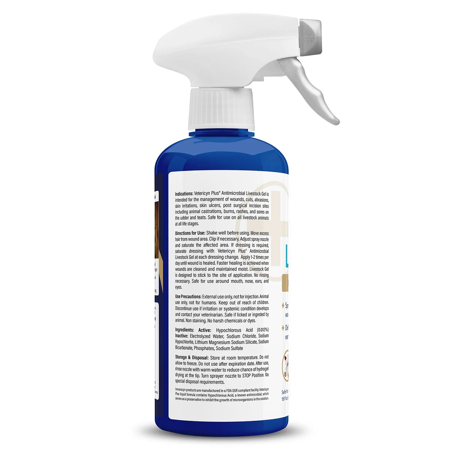 Vetericyn Plus Antimicrobial Livestock Gel Spray - Image 2