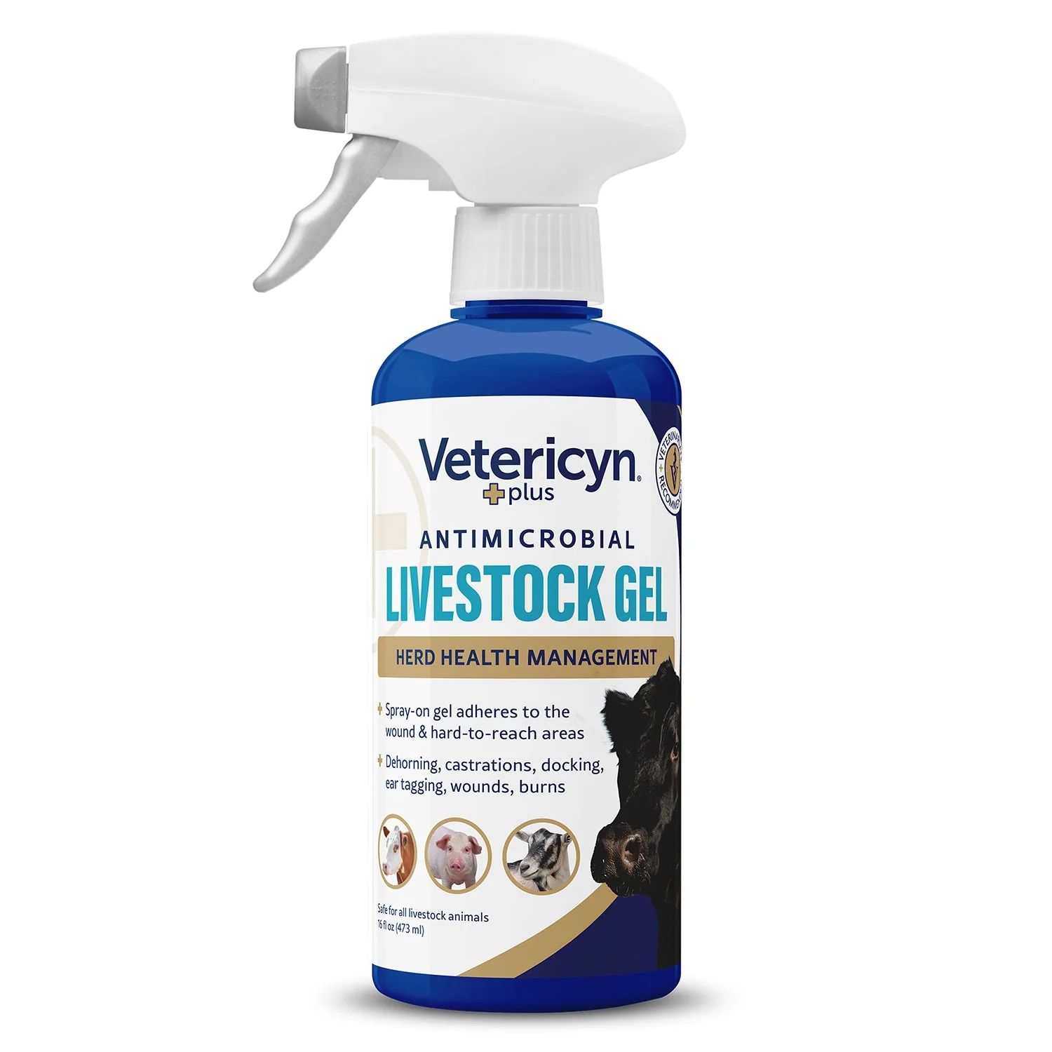 Vetericyn Plus Antimicrobial Livestock Gel Spray - Image 1