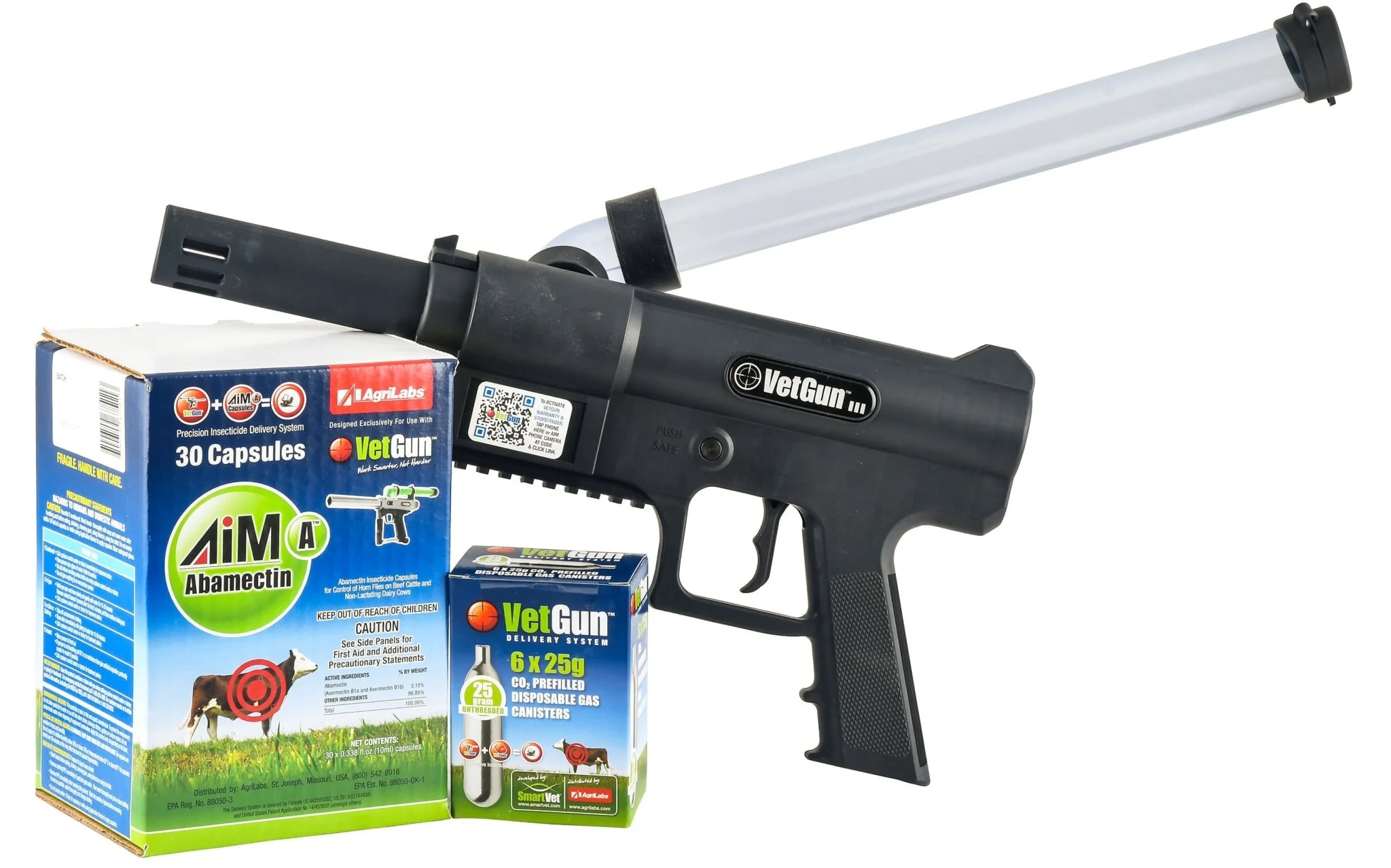 VetGun III AiM-A Cattle Fly Insecticide Delivery System - 30 Cow Starter Kit - Image 1