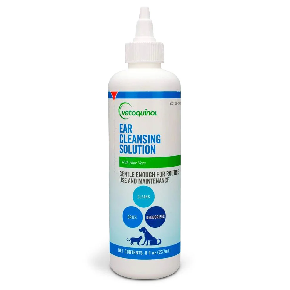 Vetoquinol Ear Cleansing Solution with Aloe for Dogs & Cats - Image 1