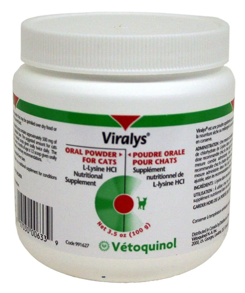 Vetoquinol Viralys L-Lysine Supplement for Cats - Image 1