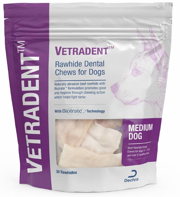 Vetradent Beef Rawhide Dental Chews for Dogs - Image 1