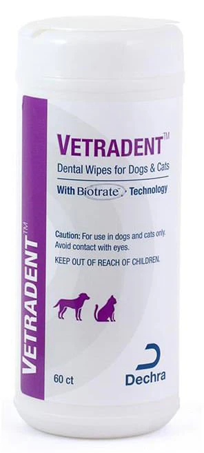 Vetradent Dental Wipes for Dogs & Cats, 60 ct - Image 1