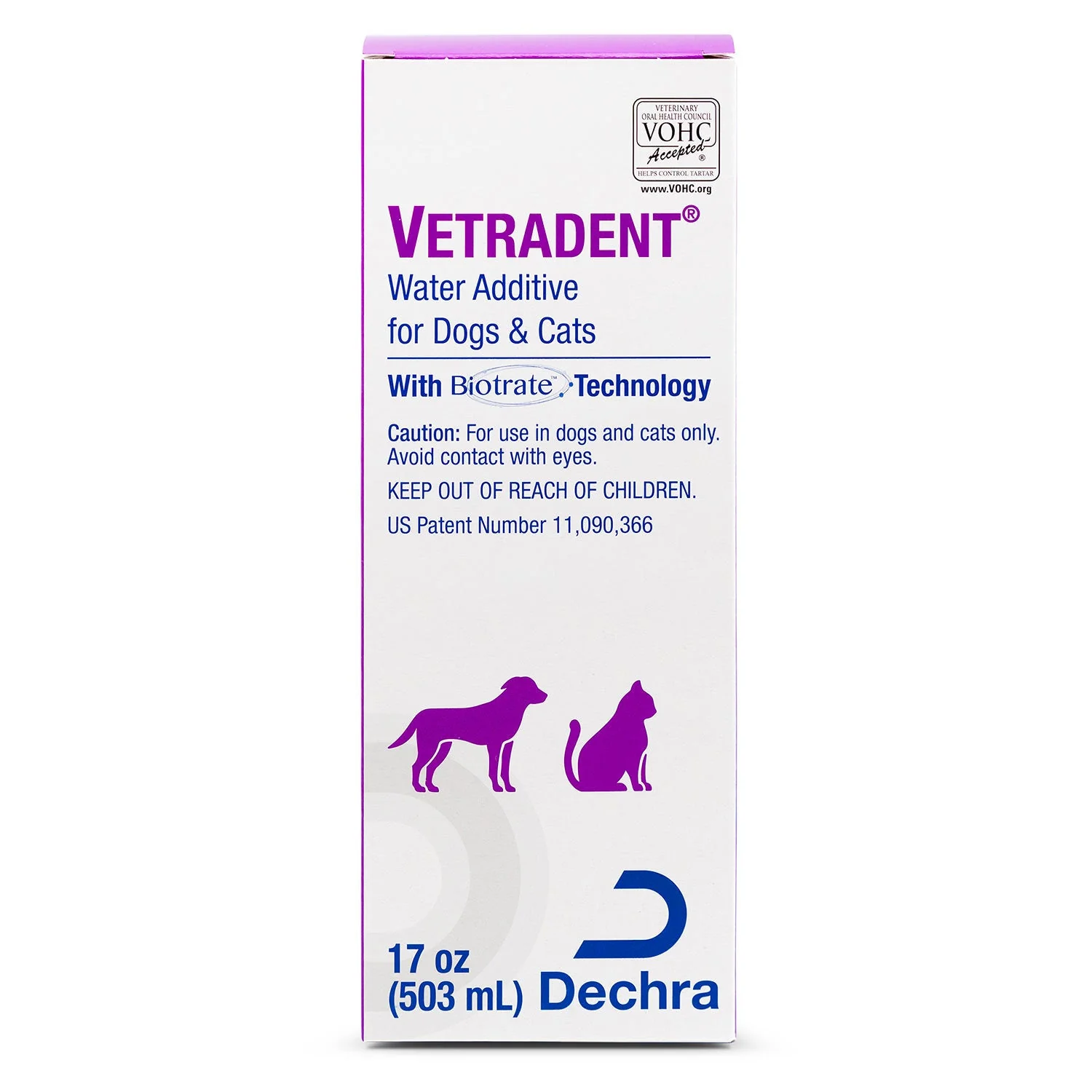 Vetradent Liquid Water Additive for Dogs & Cats, 17 oz - Image 1