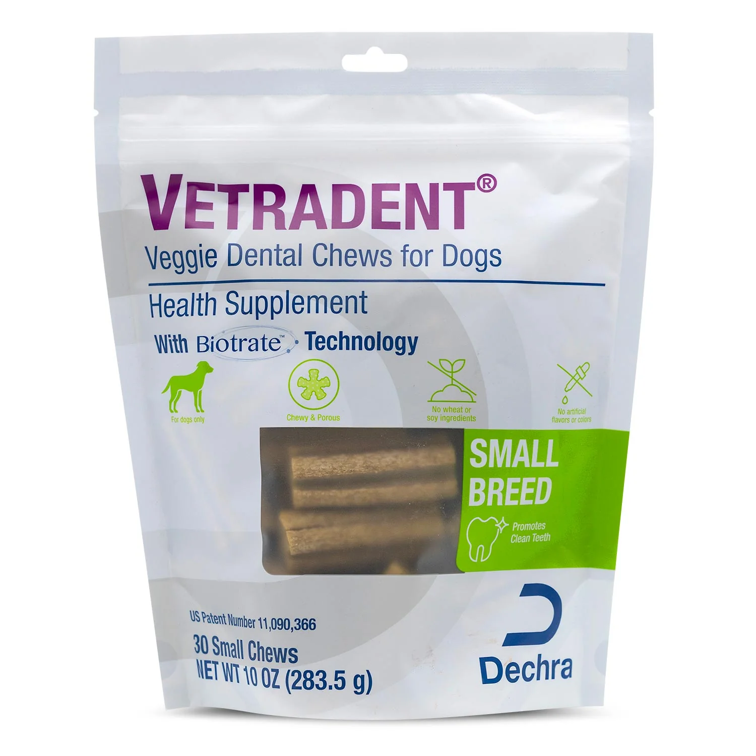 Vetradent Veggie Dental Chews for Dogs – Plaque & Tartar Control, Fresh Breath, Daily Oral Care Treats - Image 1