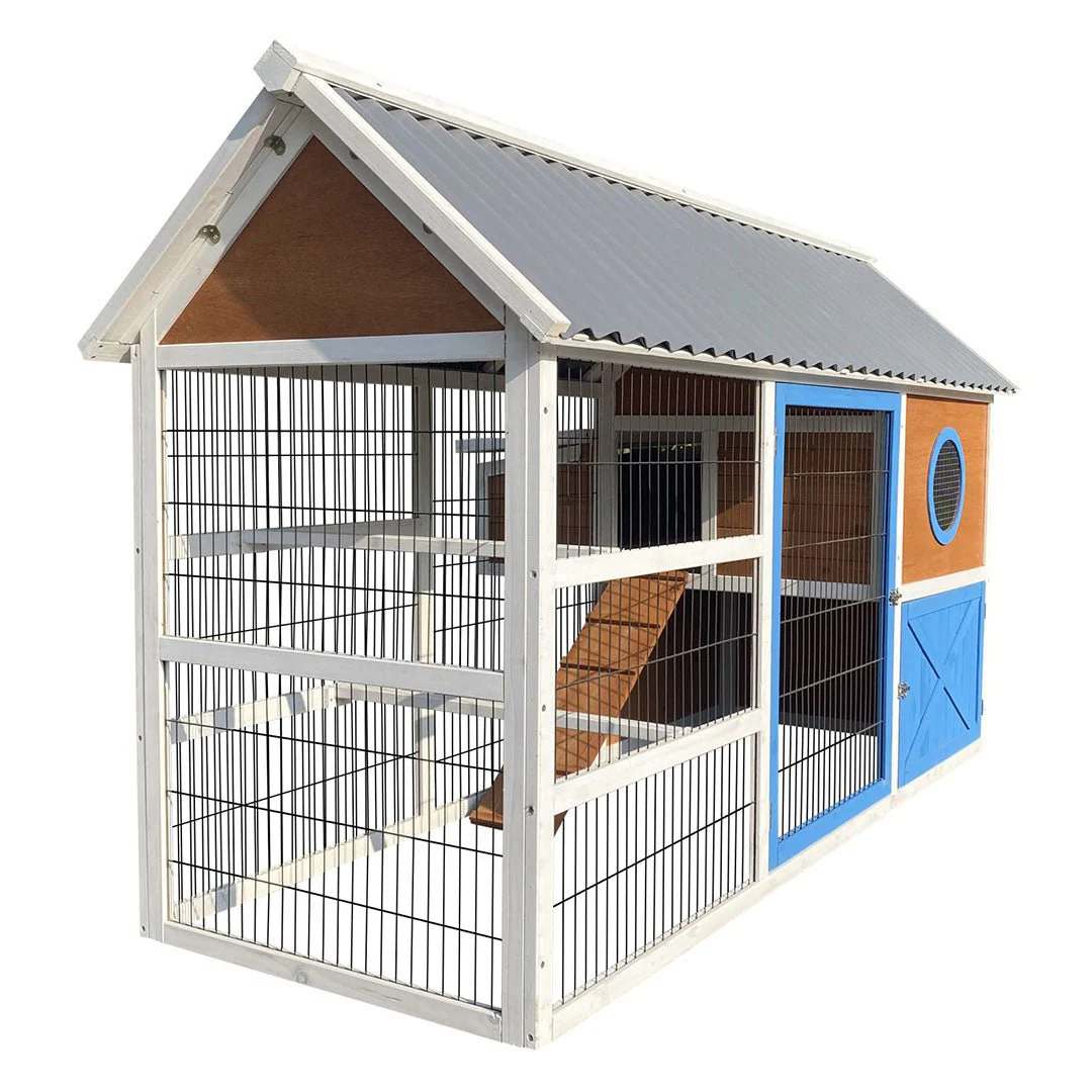 Vienna Chicken House – Large Two-Level Backyard Coop with Nesting Box - Image 3