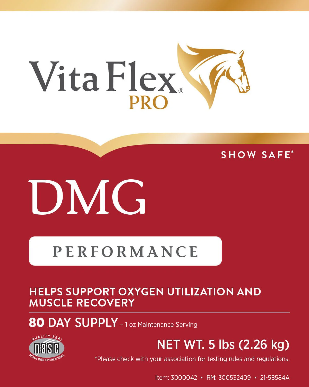 Vita Flex DMG 1500 Horse Supplement, 80 Day Supply - Image 2
