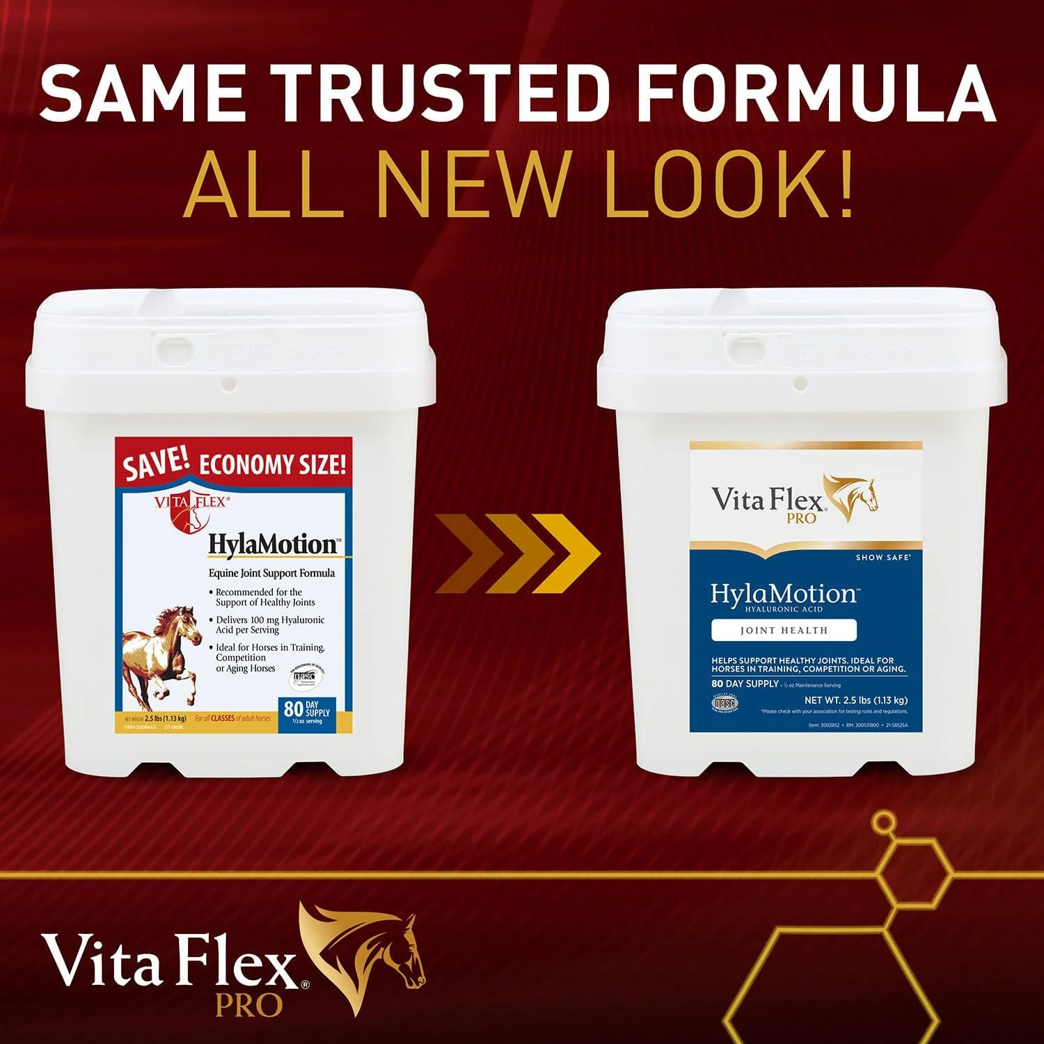Vita Flex Hylamotion Hyaluronic Acid Joint Support Formula for Horses, 2.5 lbs - Image 3