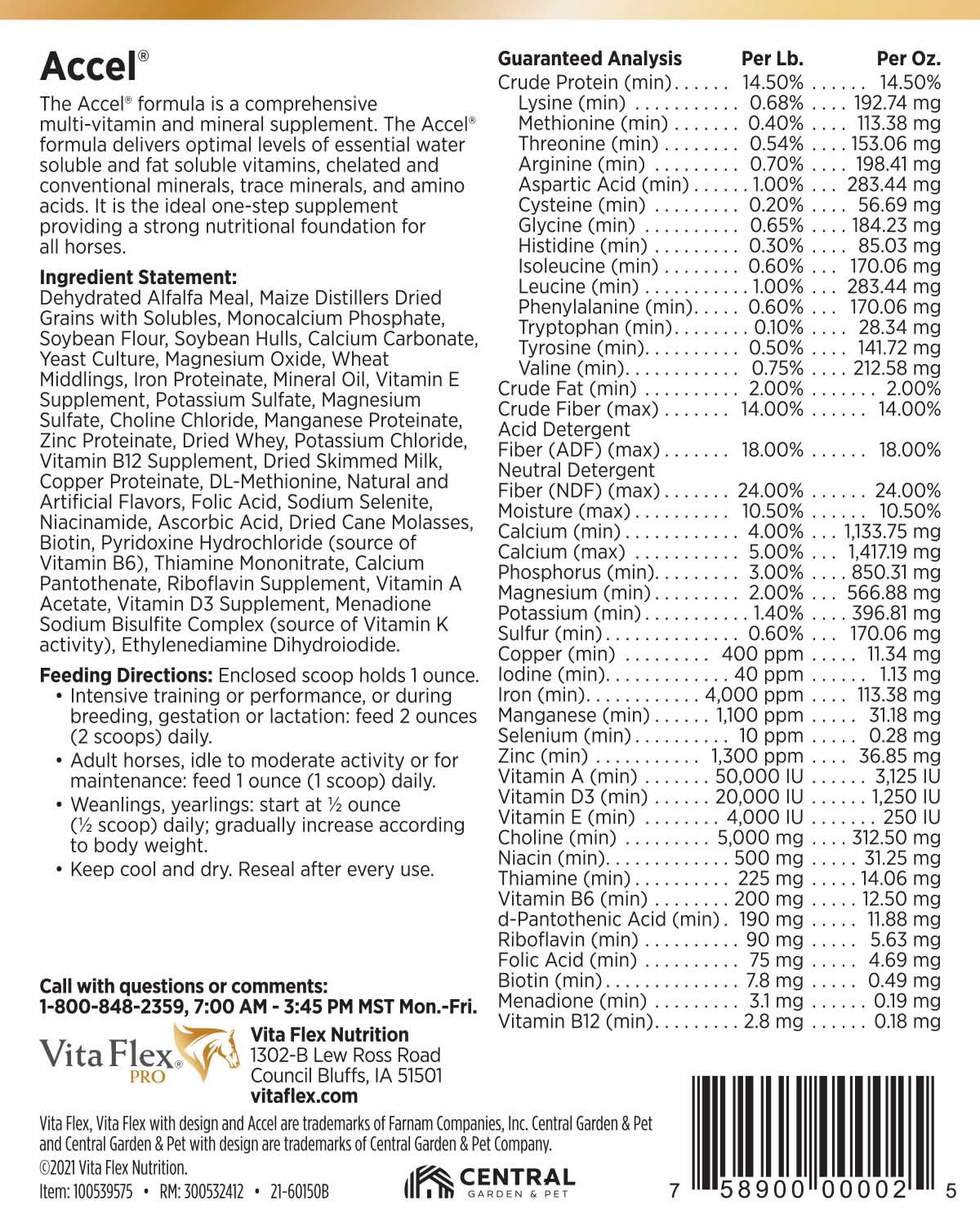 Vita Flex Pro Accel Health & Wellness Formula, Supplement for Horses - Image 3