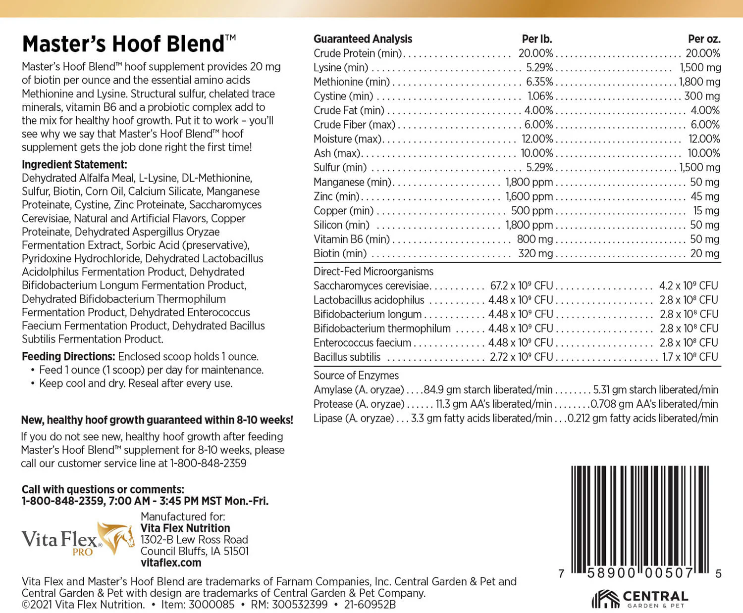 Vita Flex Pro Master's Hoof Blend Formula - Image 2
