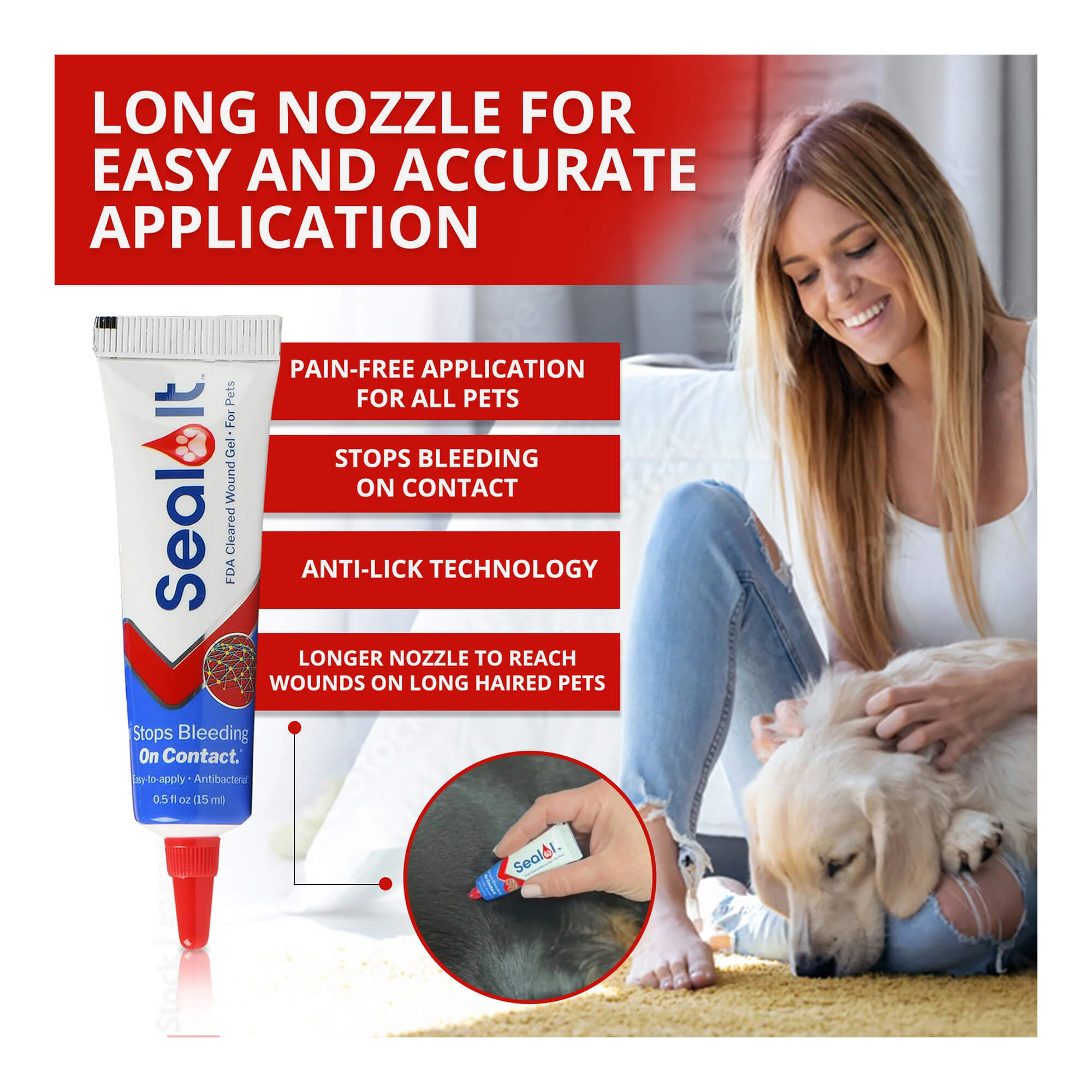 Seal It Wound & Blood Stop Gel for Dogs & Cats - Image 3