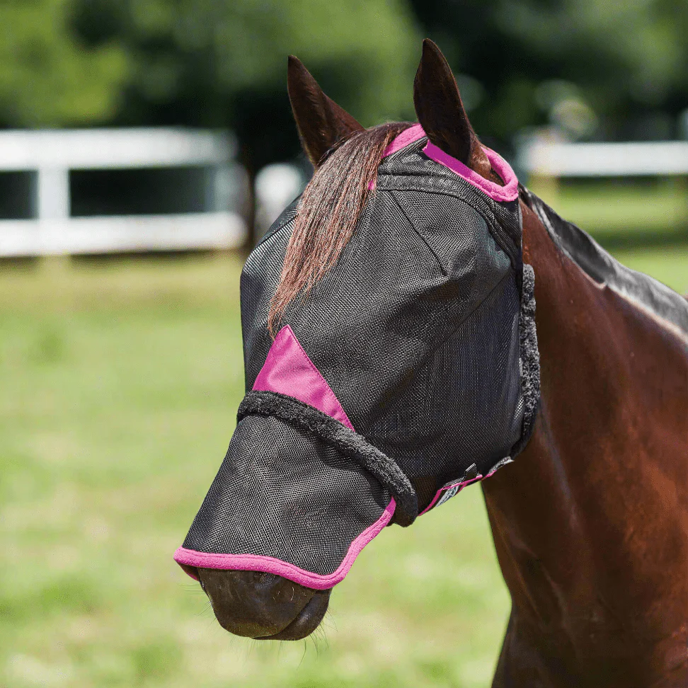 Weatherbeeta ComFITec Deluxe Durable Mesh Horse Fly Mask with Nose - Image 1