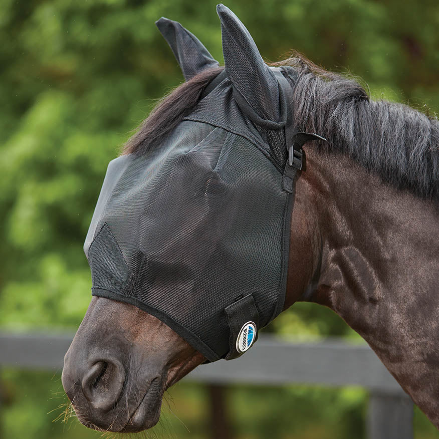 WeatherBeeta ComFITec Double Dart Deluxe Fly Mask with Ears - Image 1