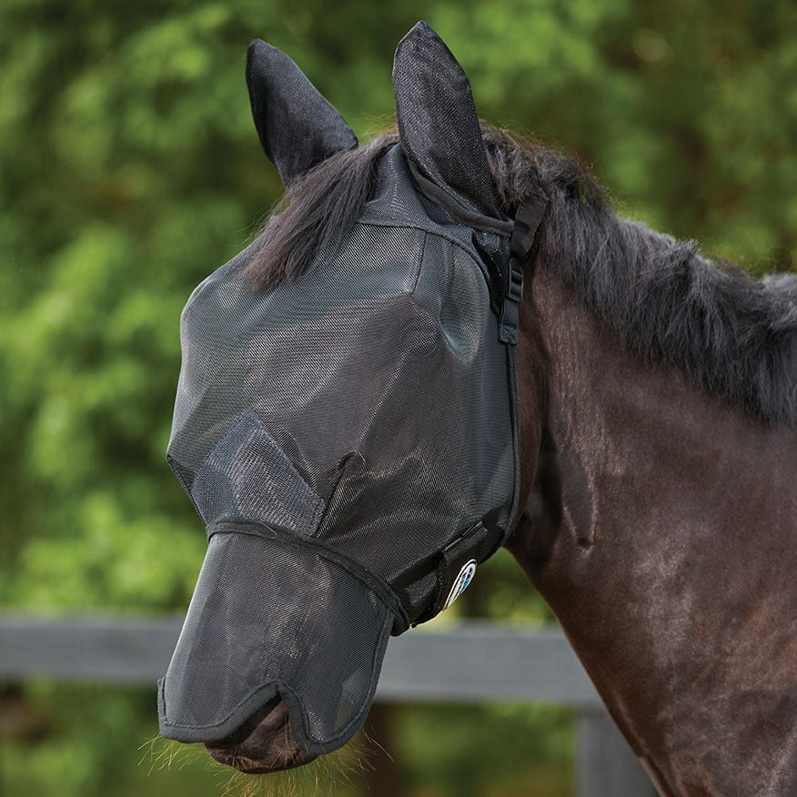 WeatherBeeta ComFITec Double Dart Deluxe Fly Mask with Ears & Nose - Image 1