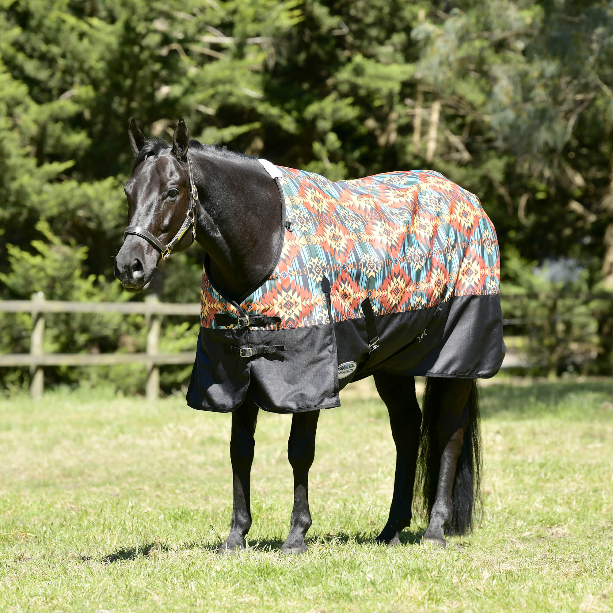 WeatherBeeta ComFiTec Essential 1200D Medium Weight Standard Neck Turnout Blanket for Horses - Image 1
