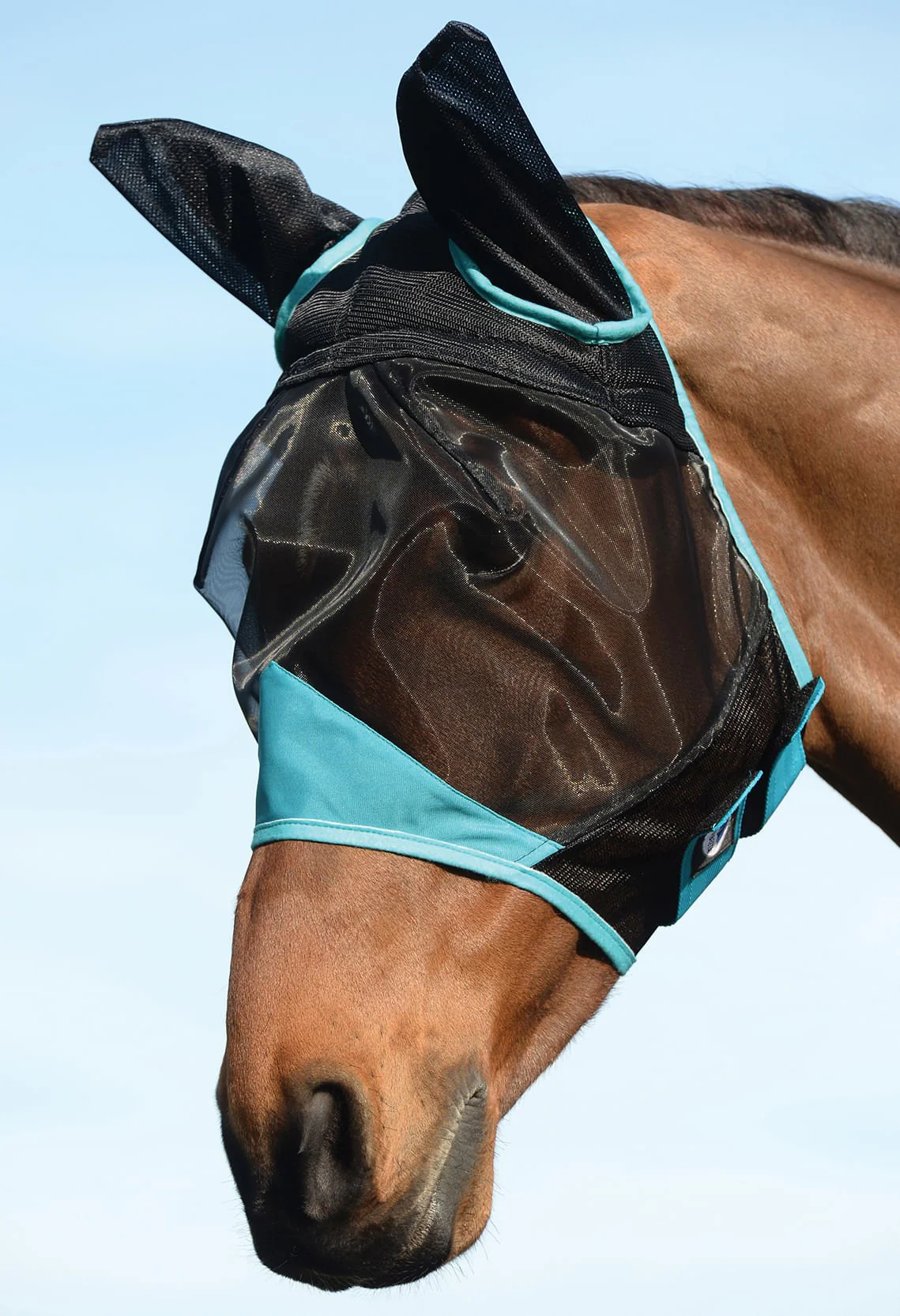 Weatherbeeta ComFITec Fine Mesh Horse Fly Mask with Ears - Image 1