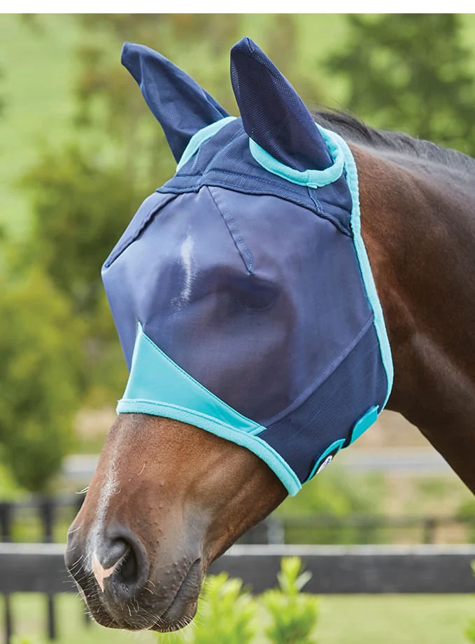 Weatherbeeta ComFITec Fine Mesh Horse Fly Mask with Ears - Image 2