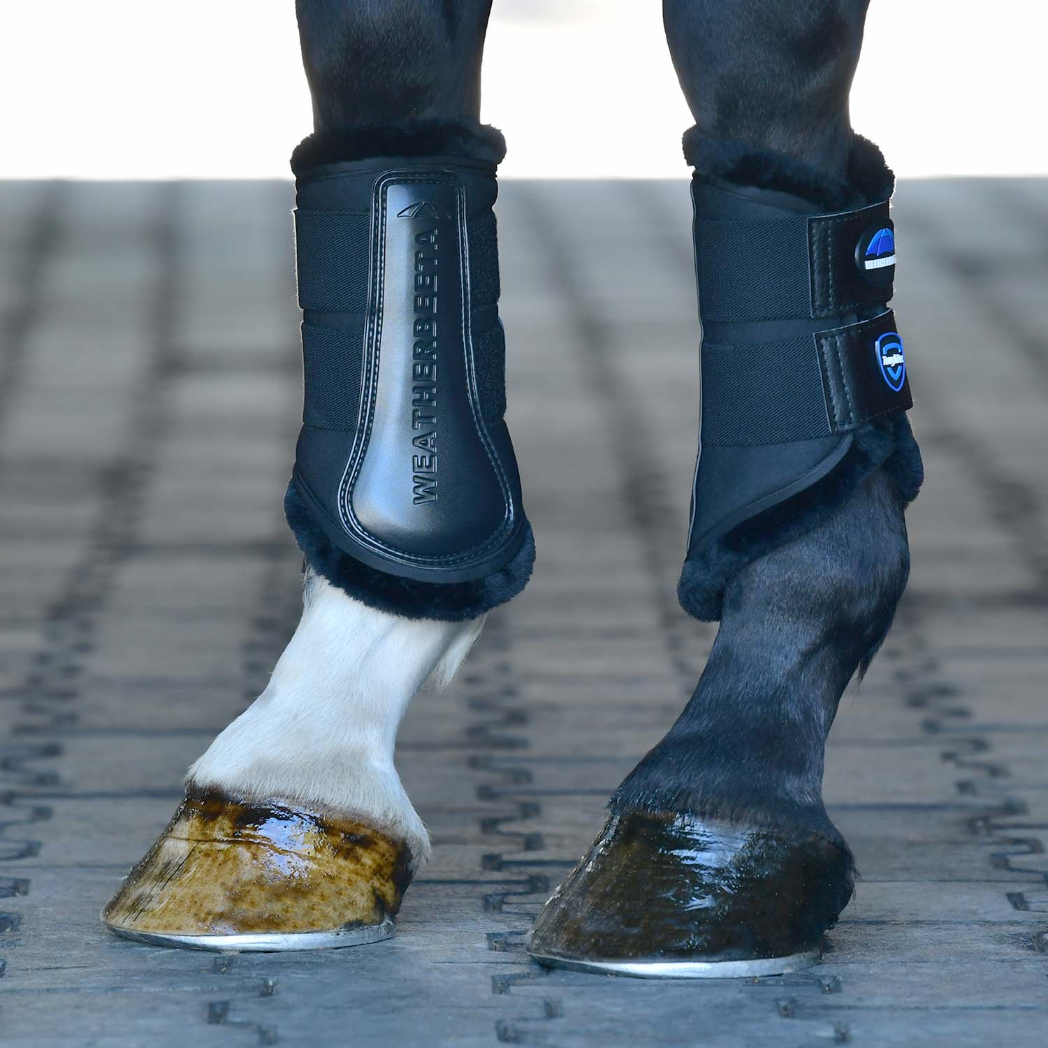 WeatherBeeta Tough-Tec Comfy Fleece Brushing Boots for Horses - Image 1