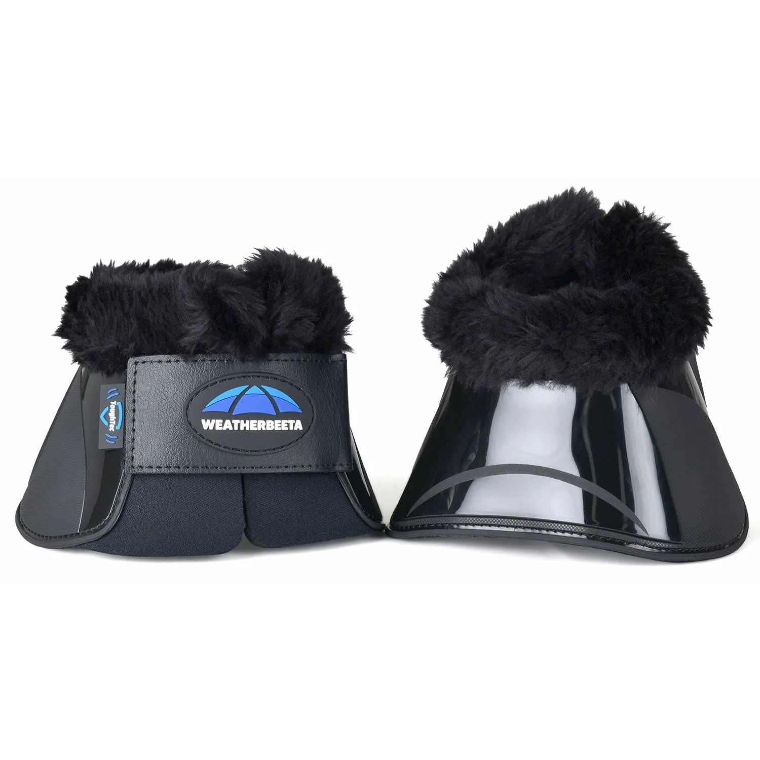 WeatherBeeta Tough-Tec Impact Fleece Trim Bell Boots for Horses - Image 1