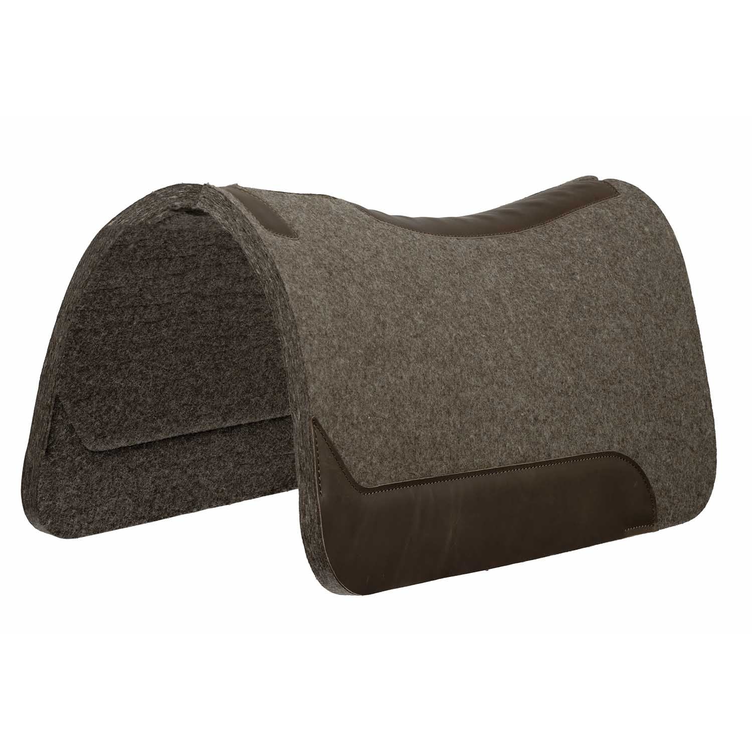 Weaver 100% Wool Contoured Horse Saddle Pad, 31" x 32" x 3/4" - Image 1
